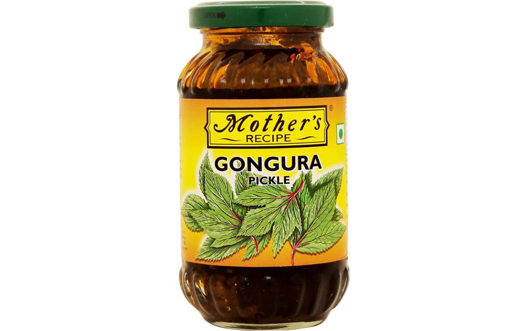 Mother's Recipe Gongura Pickle  Glass Jar  300 grams